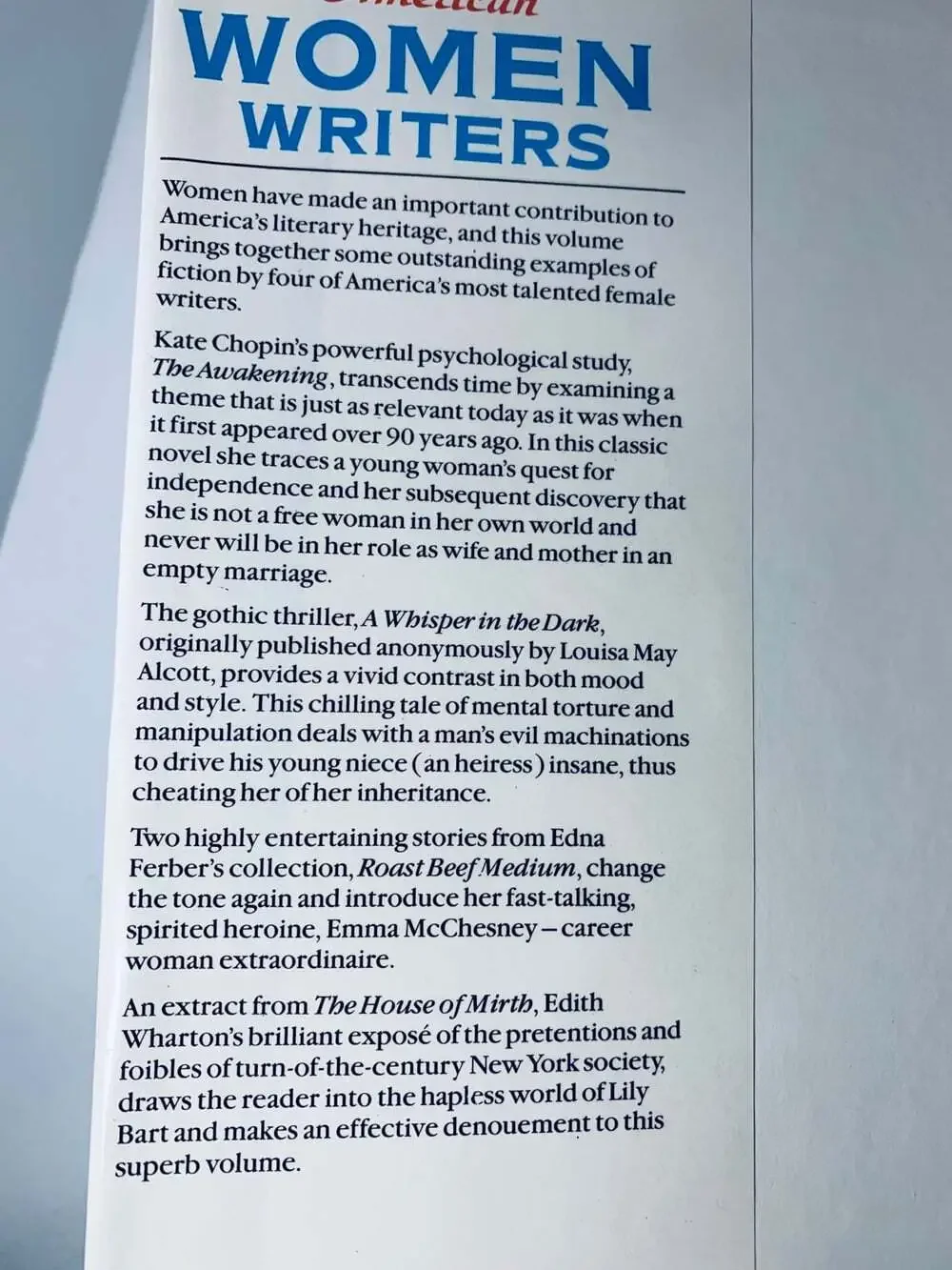 American Women Writers Book